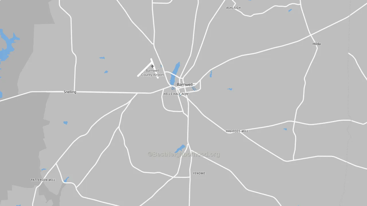 Transit Grade map of 29812, SC