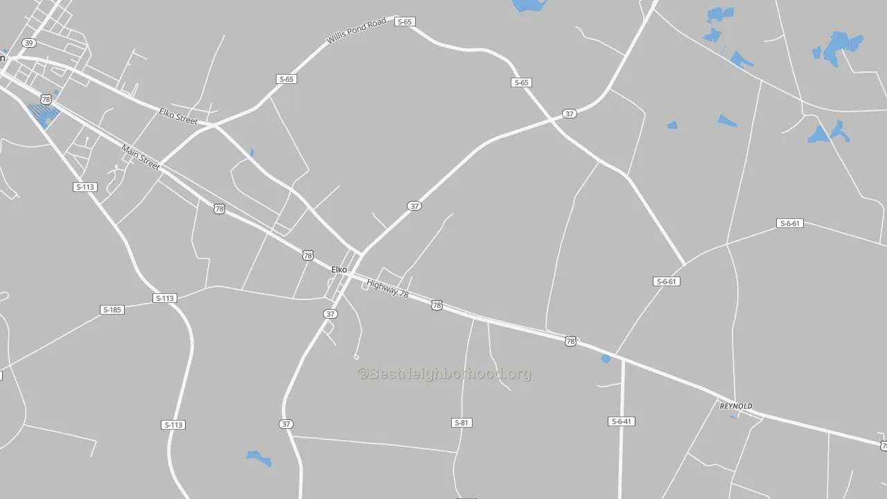 Transit Grade map of 29826, SC