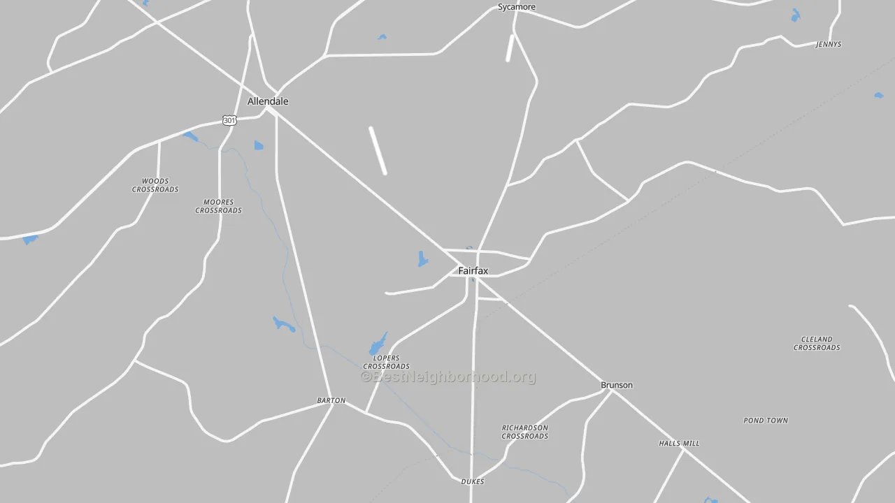 Transit Grade map of 29827, SC