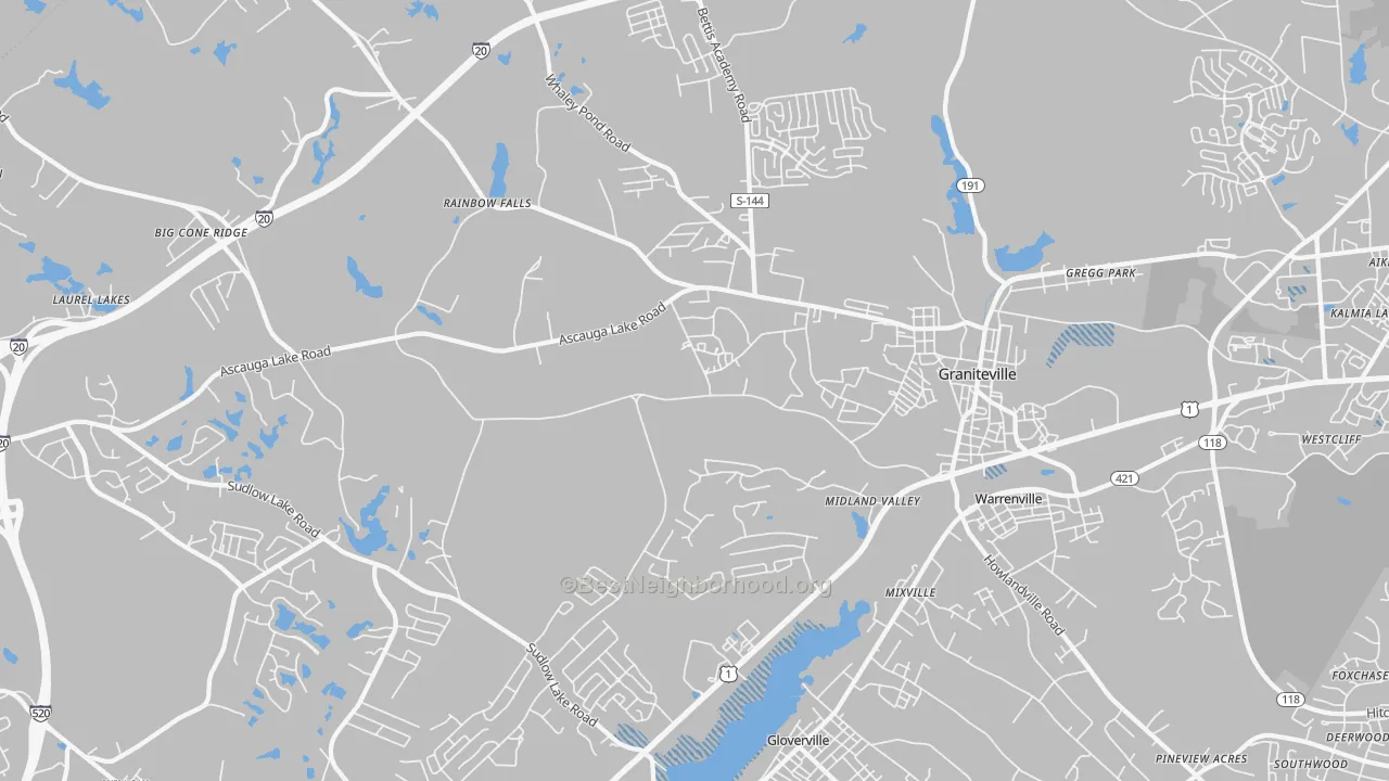 Transit Grade map of 29829, SC