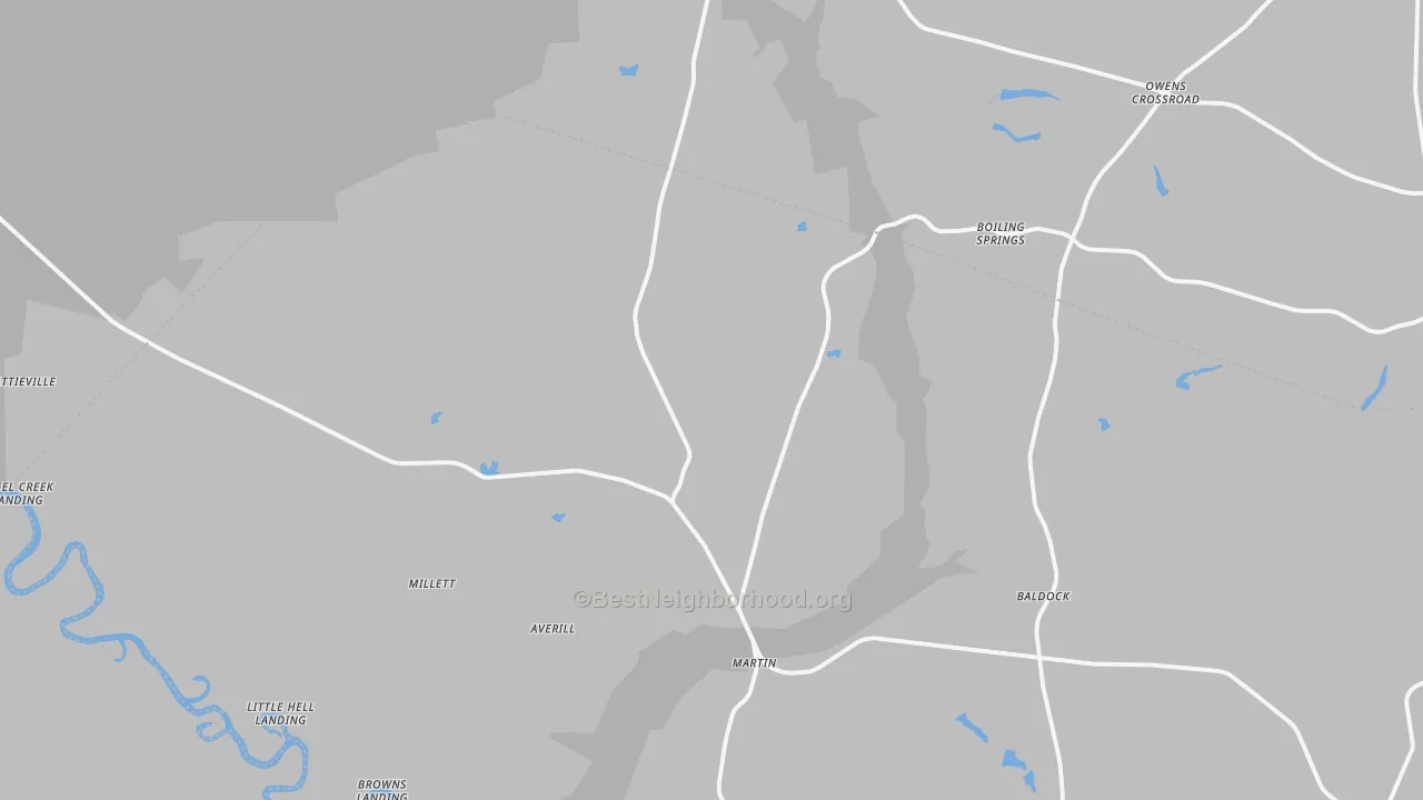 Transit Grade map of 29836, SC