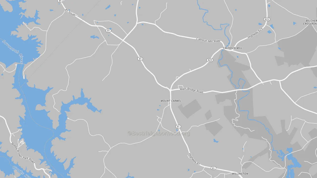 Transit Grade map of 29840, SC