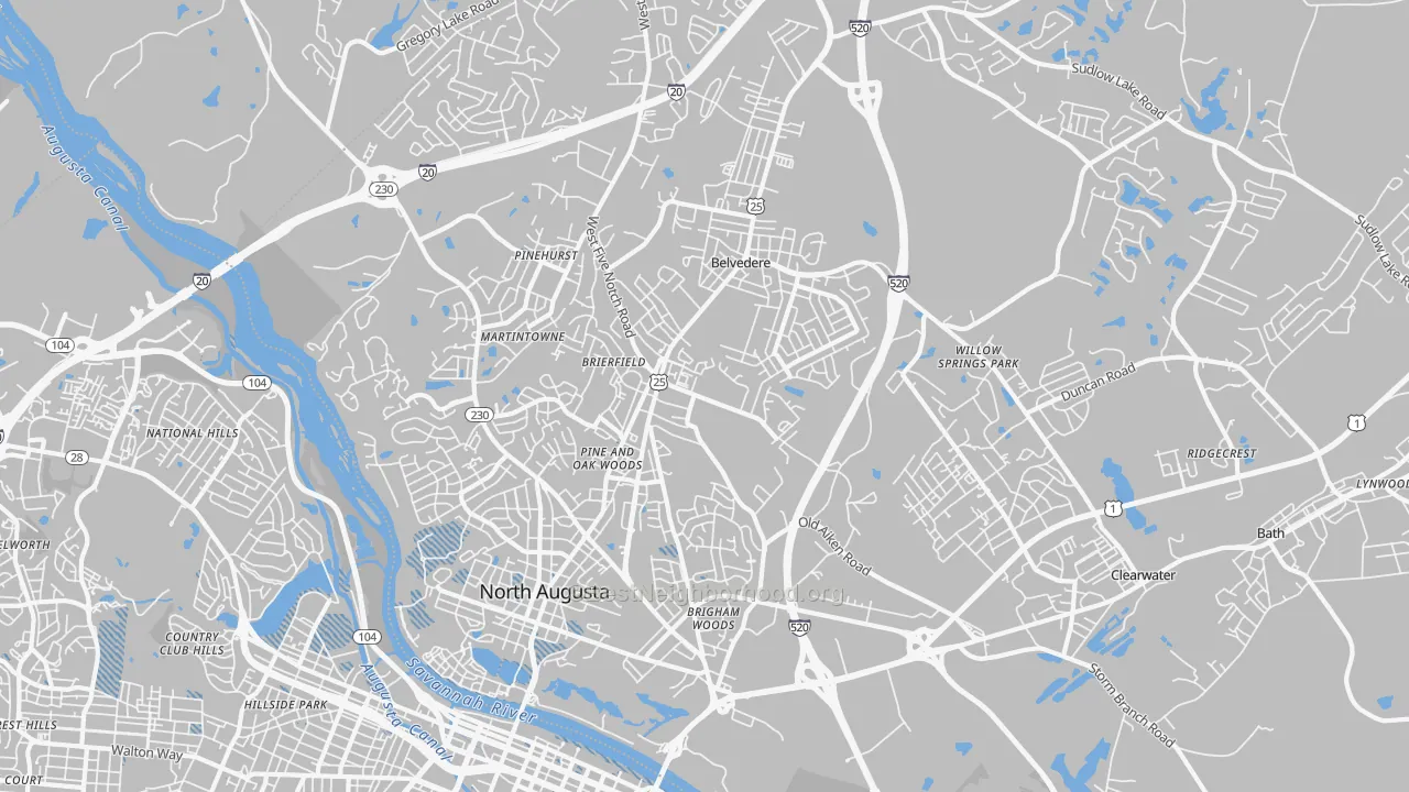 Transit Grade map of 29841, SC