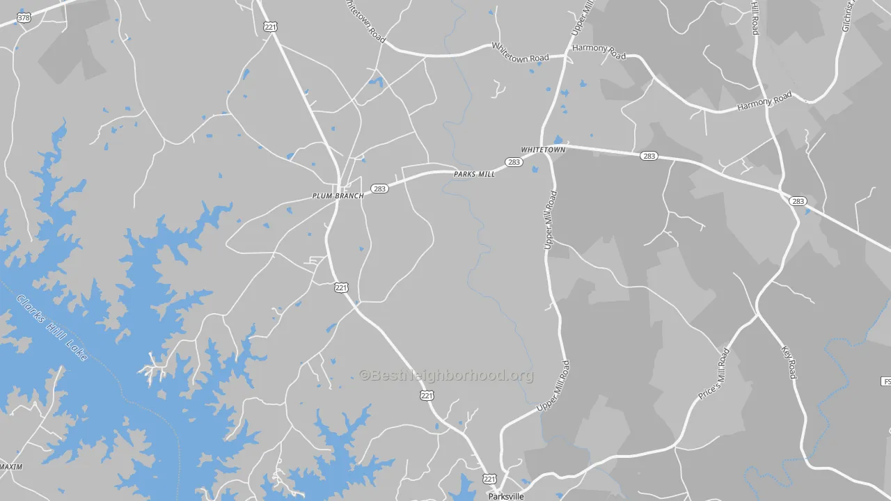 Transit Grade map of 29845, SC