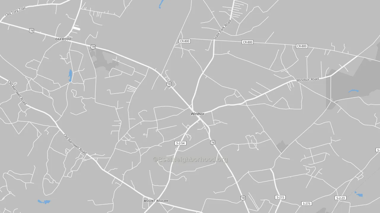 Transit Grade map of 29856, SC