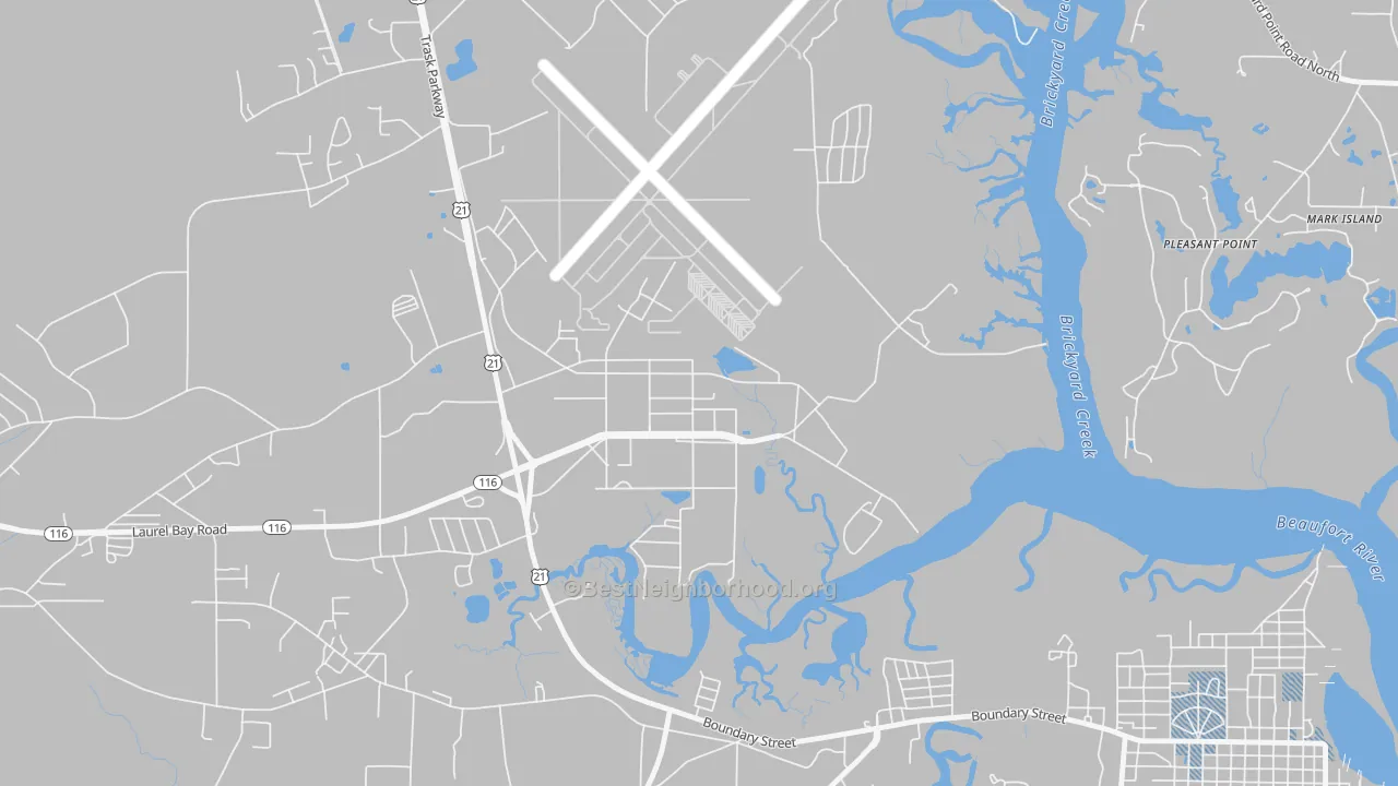 Transit Grade map of 29904, SC
