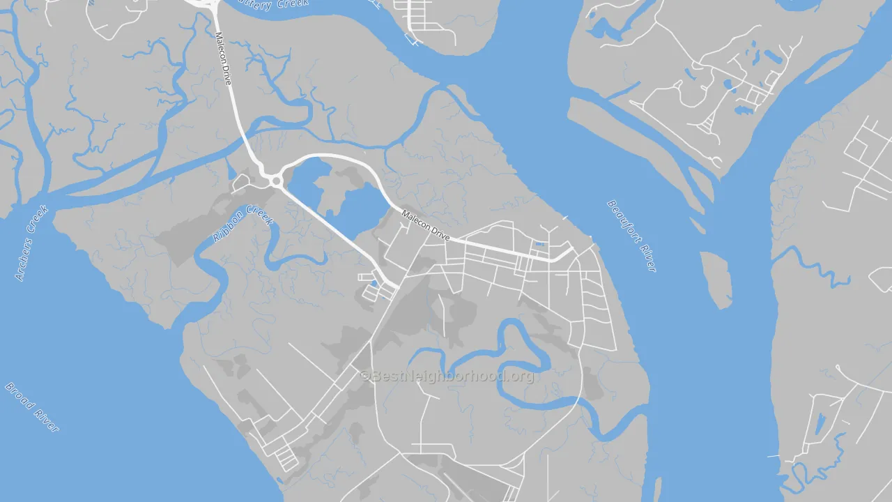 Transit Grade map of 29905, SC