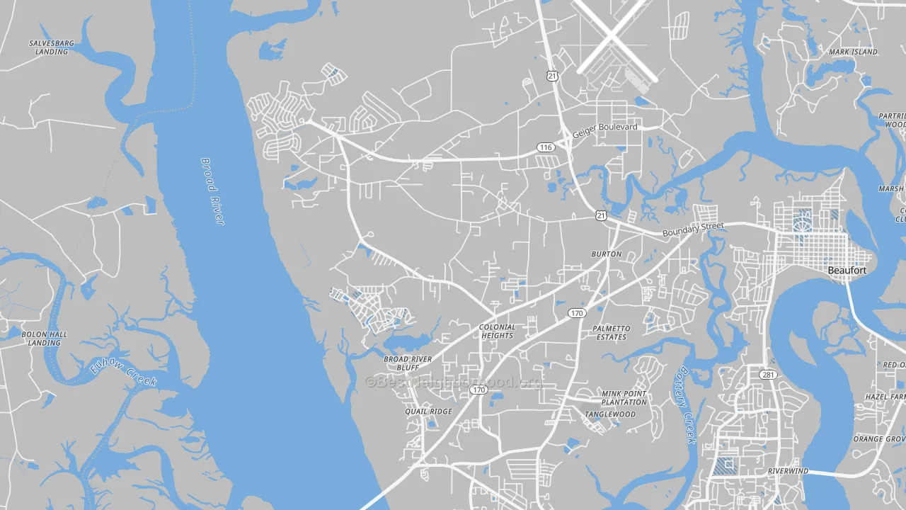 Transit Grade map of 29906, SC