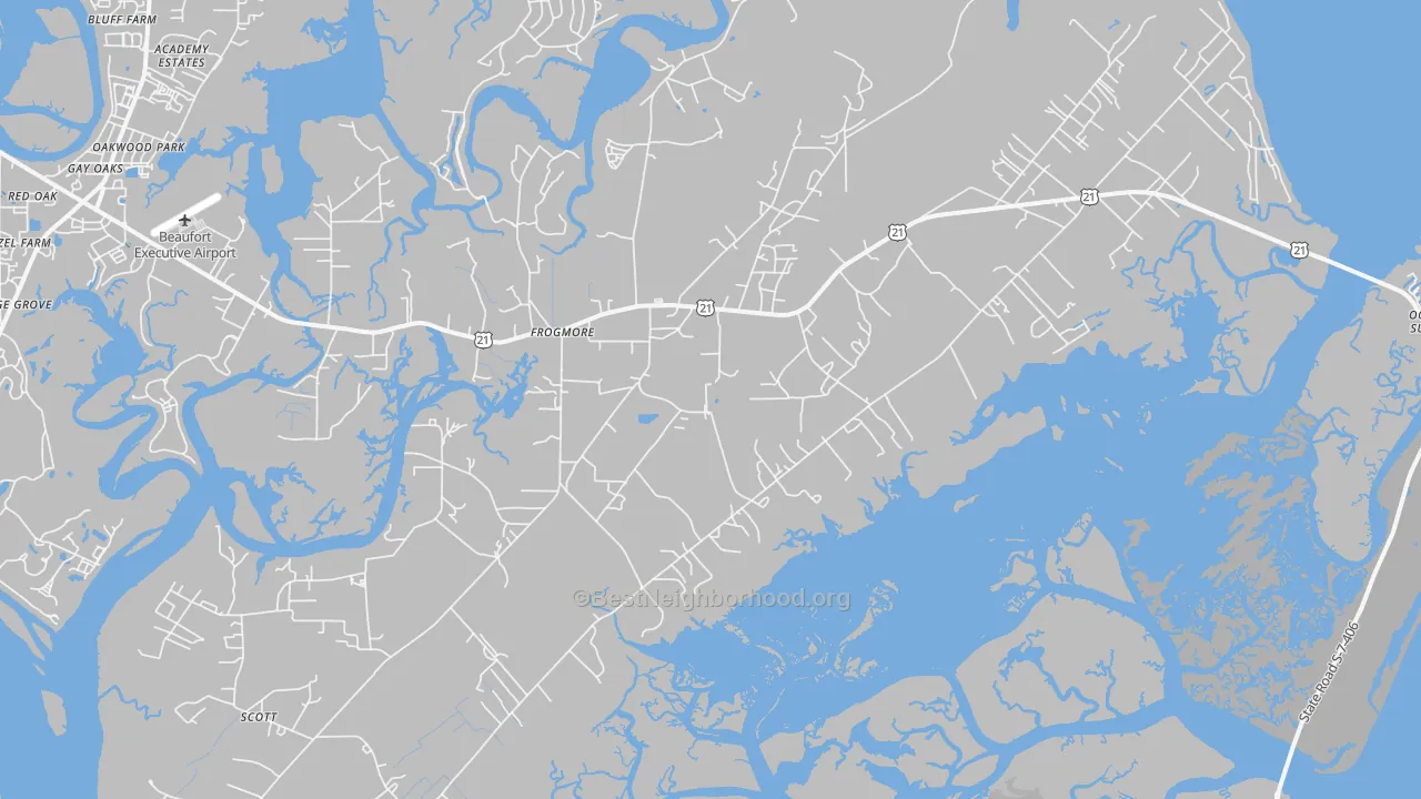 Transit Grade map of 29920, SC