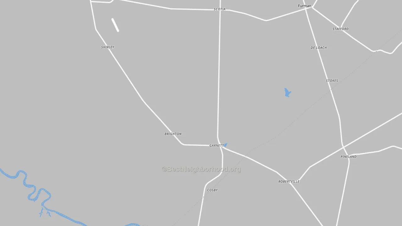 Transit Grade map of 29922, SC
