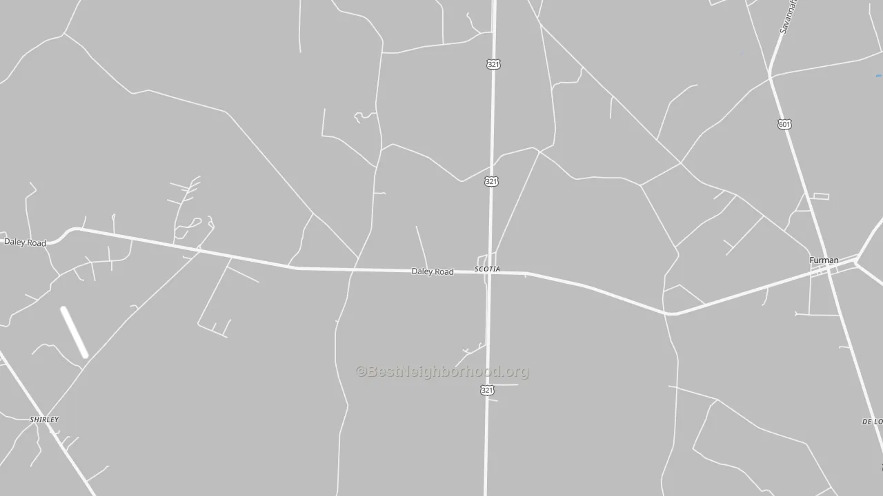 Transit Grade map of 29939, SC