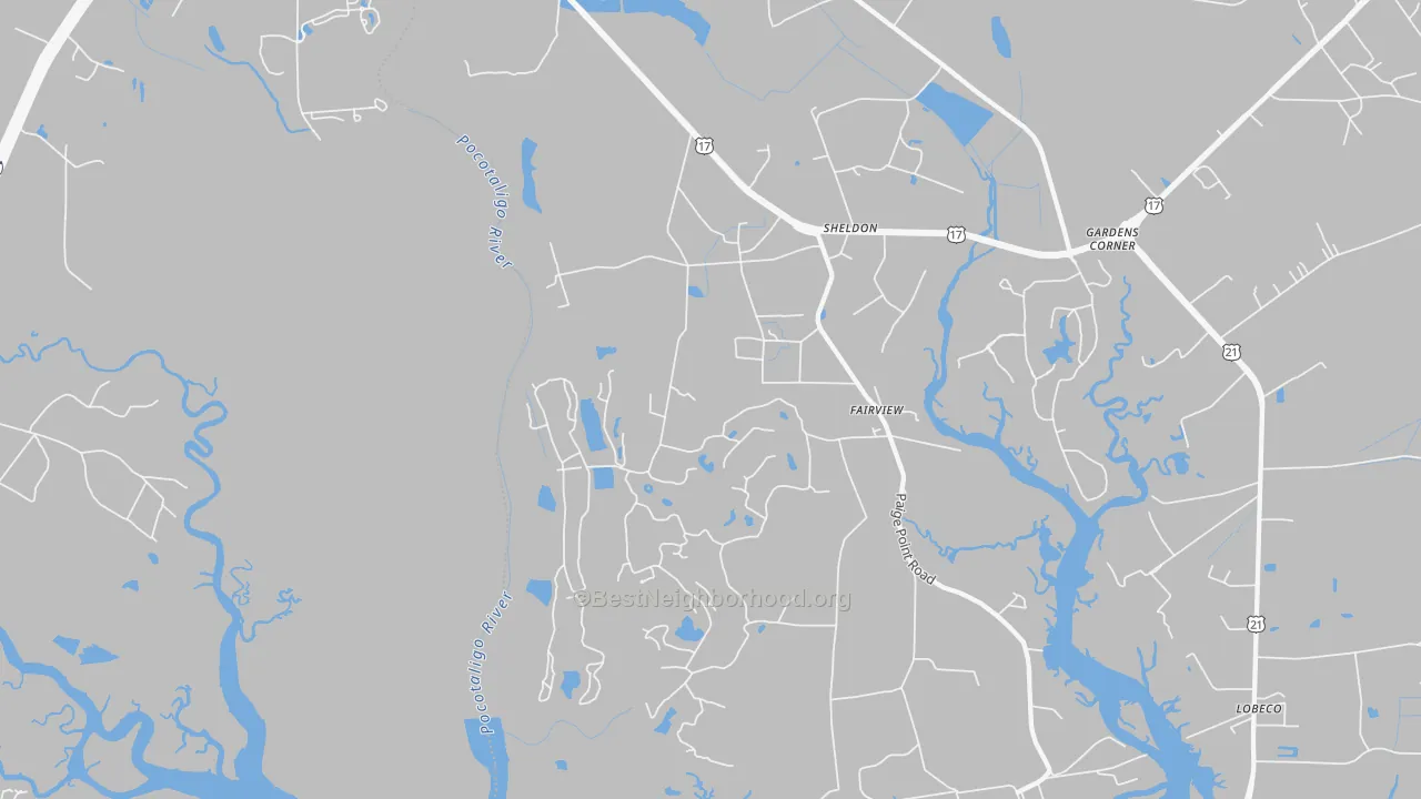 Transit Grade map of 29941, SC
