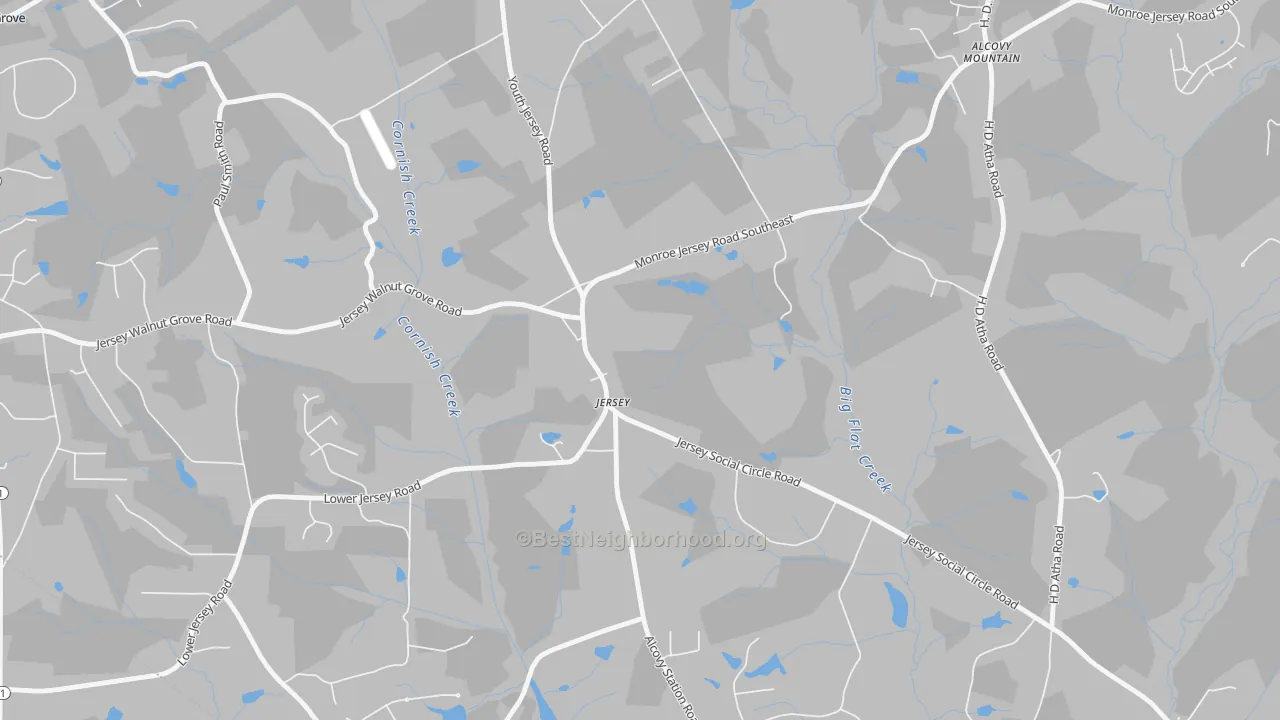 Transit Grade map of 30018, GA