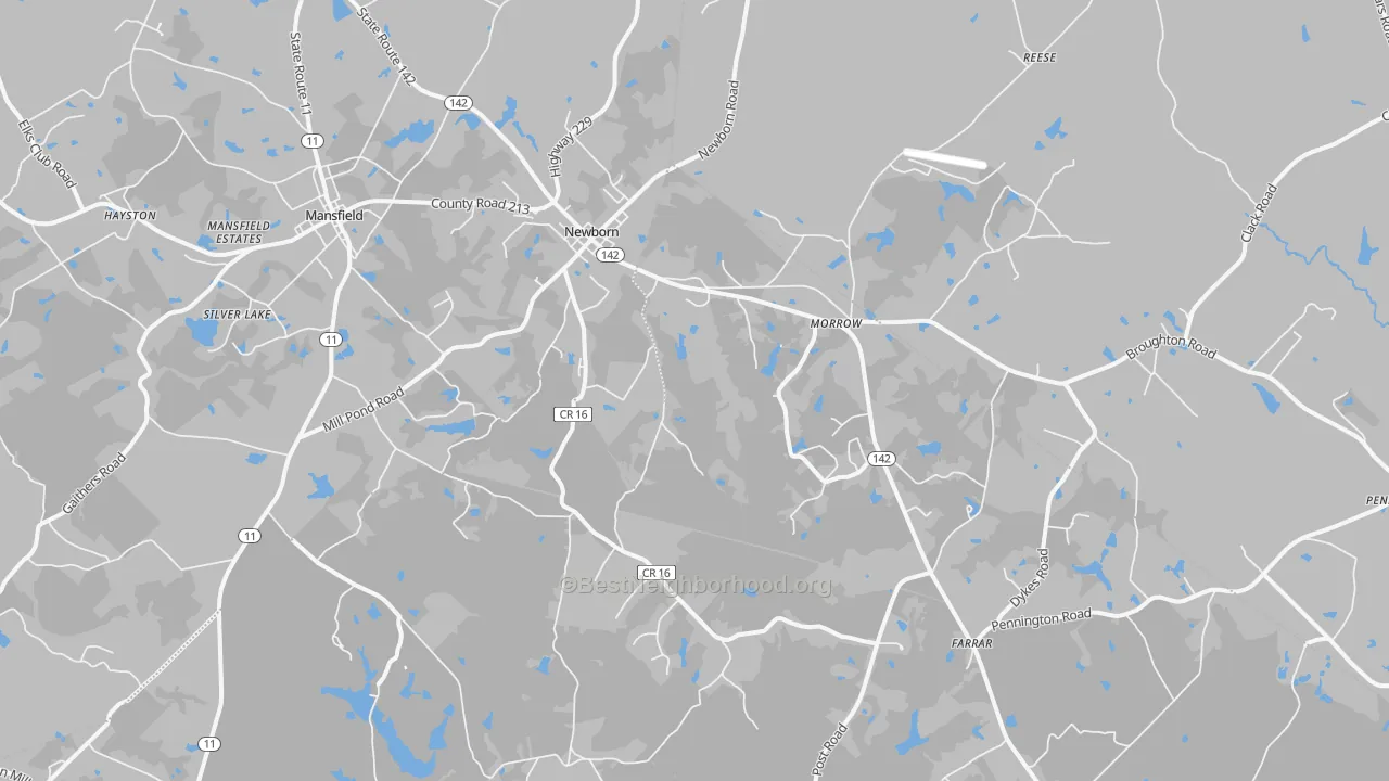 Transit Grade map of 30056, GA