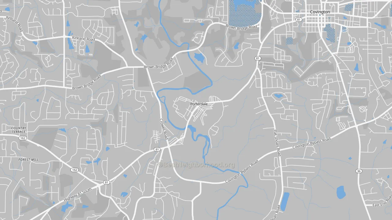 Transit Grade map of 30070, GA