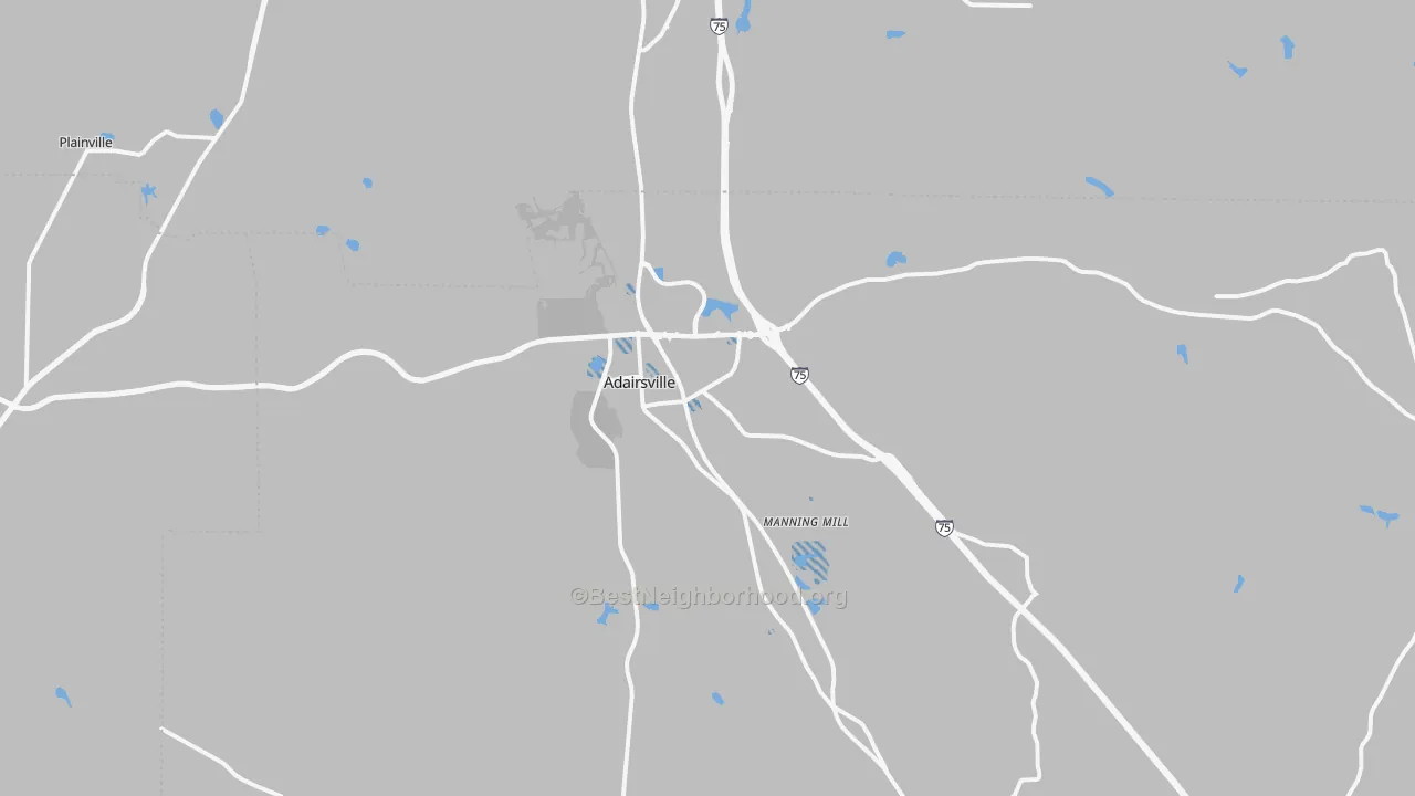 Transit Grade map of 30103, GA