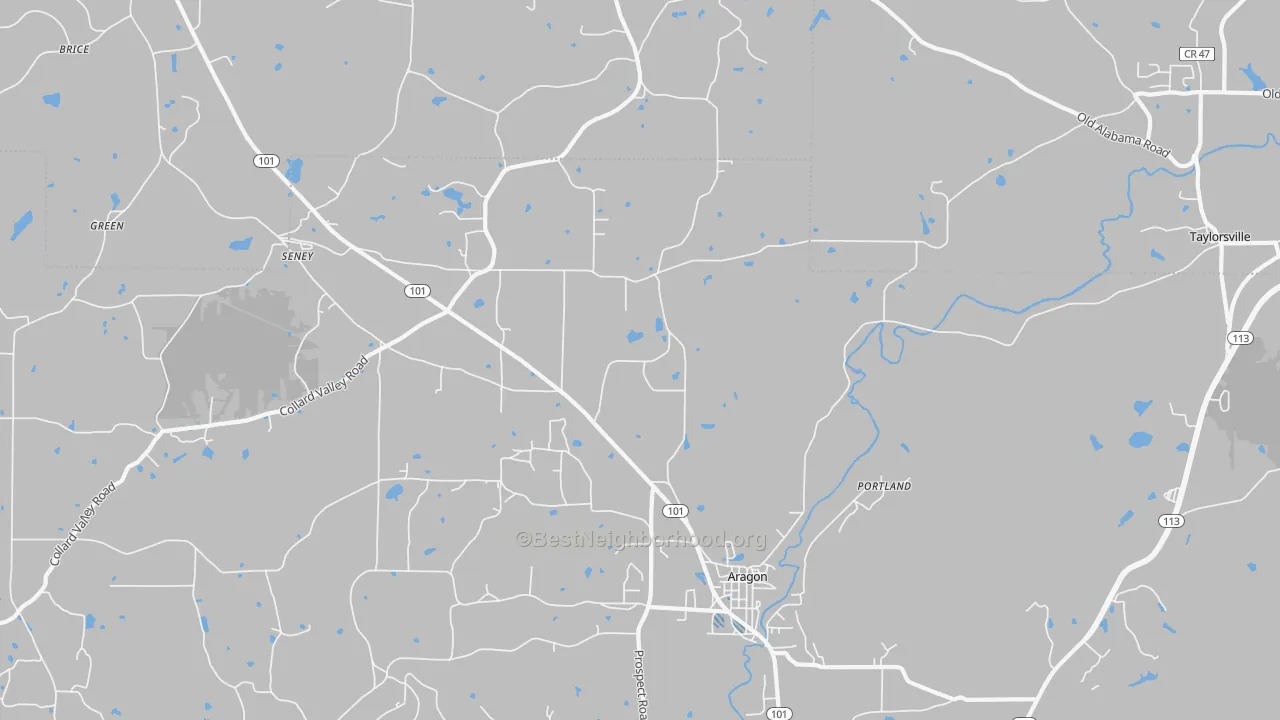 Transit Grade map of 30104, GA