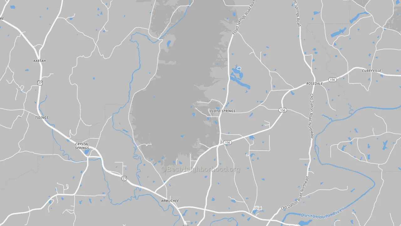 Transit Grade map of 30105, GA