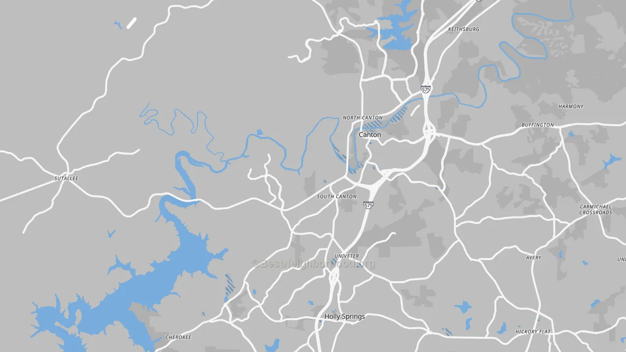 Transit Grade map of 30114, GA