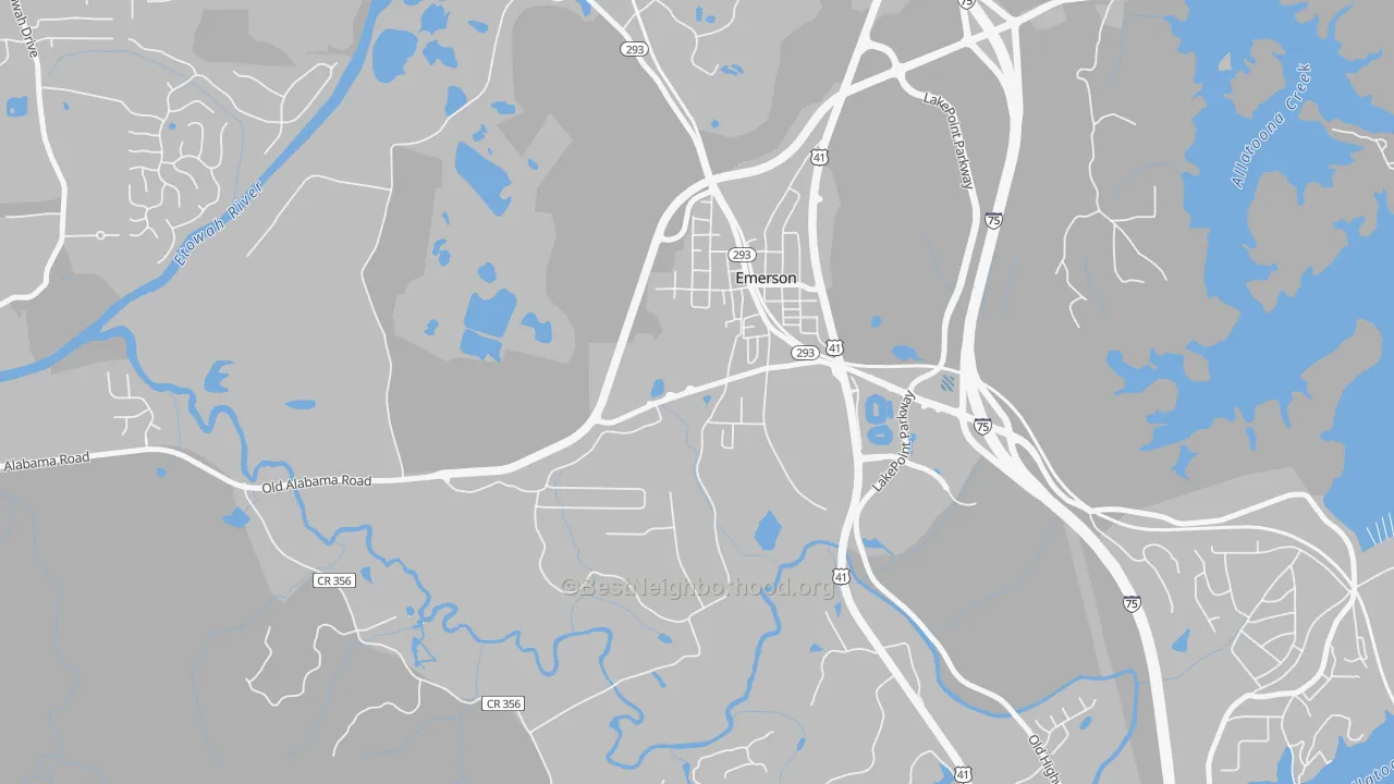 Transit Grade map of 30137, GA