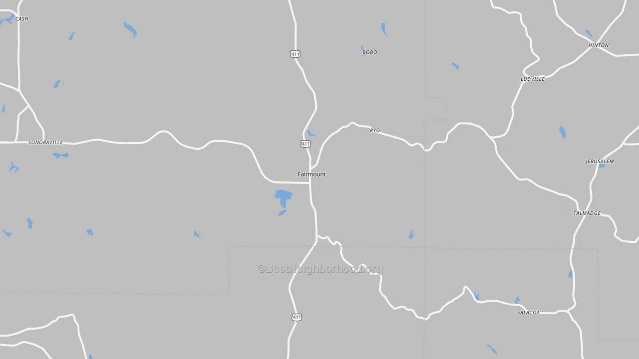 Transit Grade map of 30139, GA