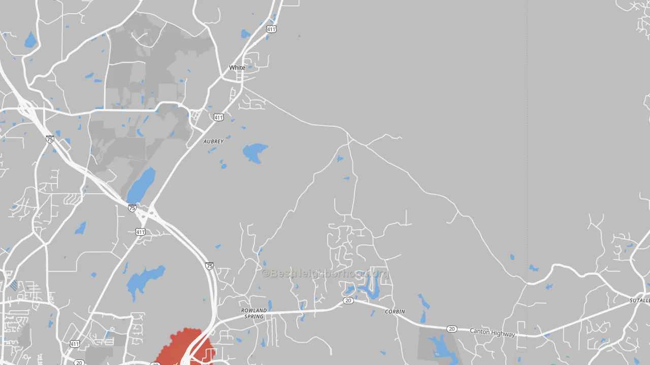 Transit Grade map of 30184, GA
