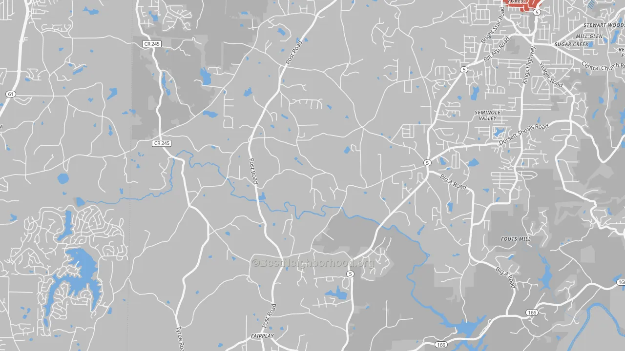 Transit Grade map of 30187, GA