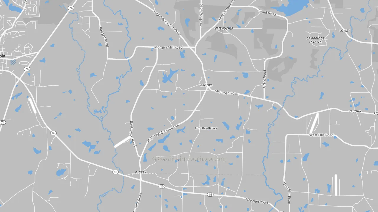 Transit Grade map of 30205, GA