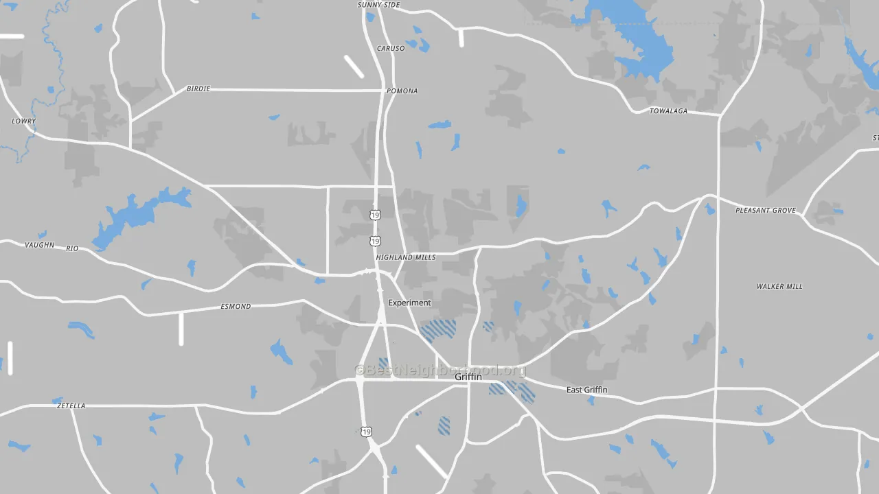 Transit Grade map of 30223, GA