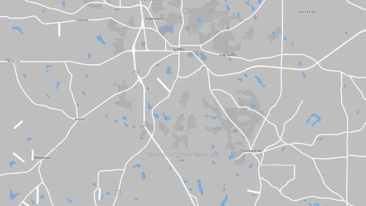 Transit Grade map of 30224, GA