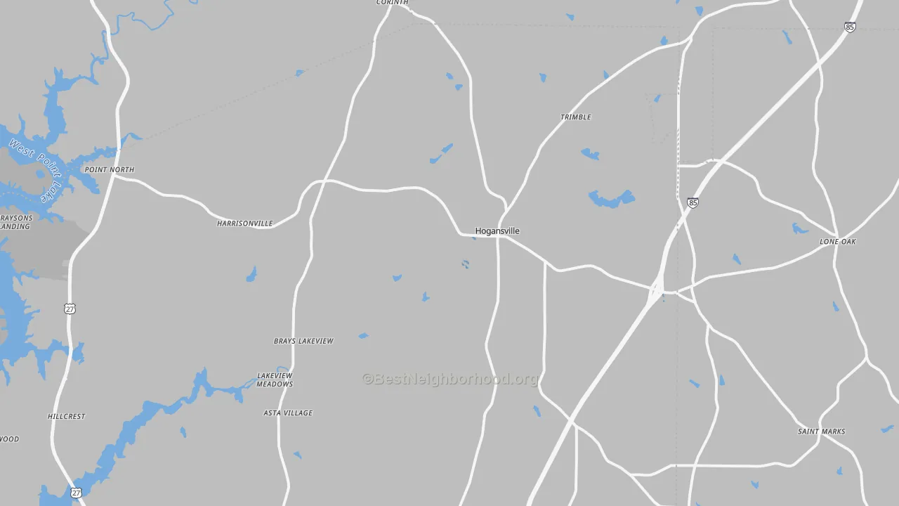 Transit Grade map of 30230, GA