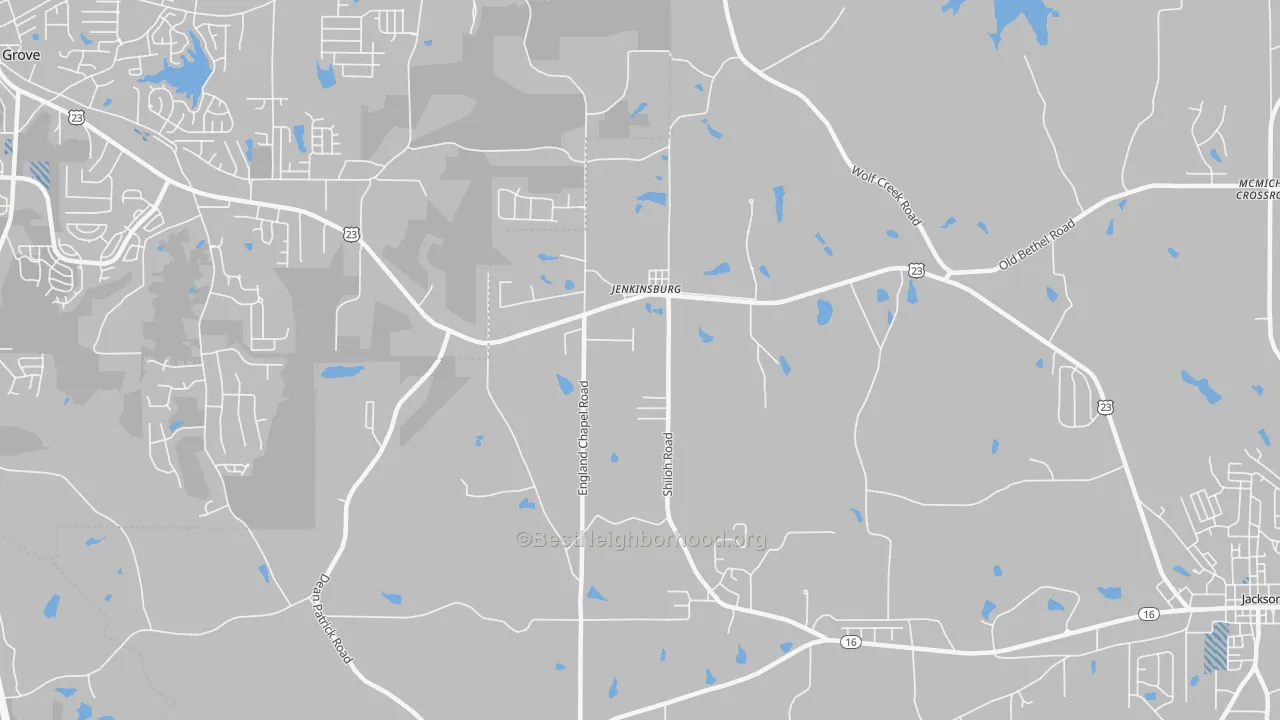 Transit Grade map of 30234, GA