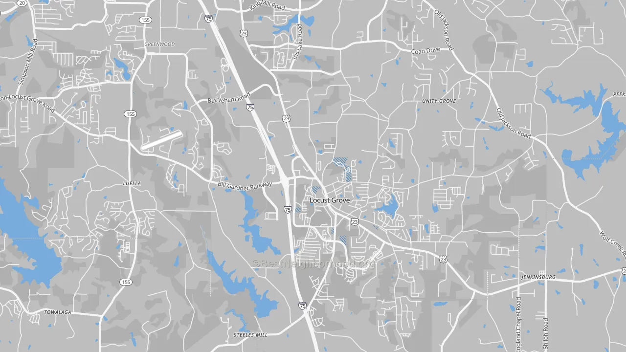 Transit Grade map of 30248, GA