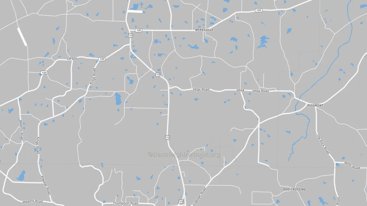 Transit Grade map of 30256, GA
