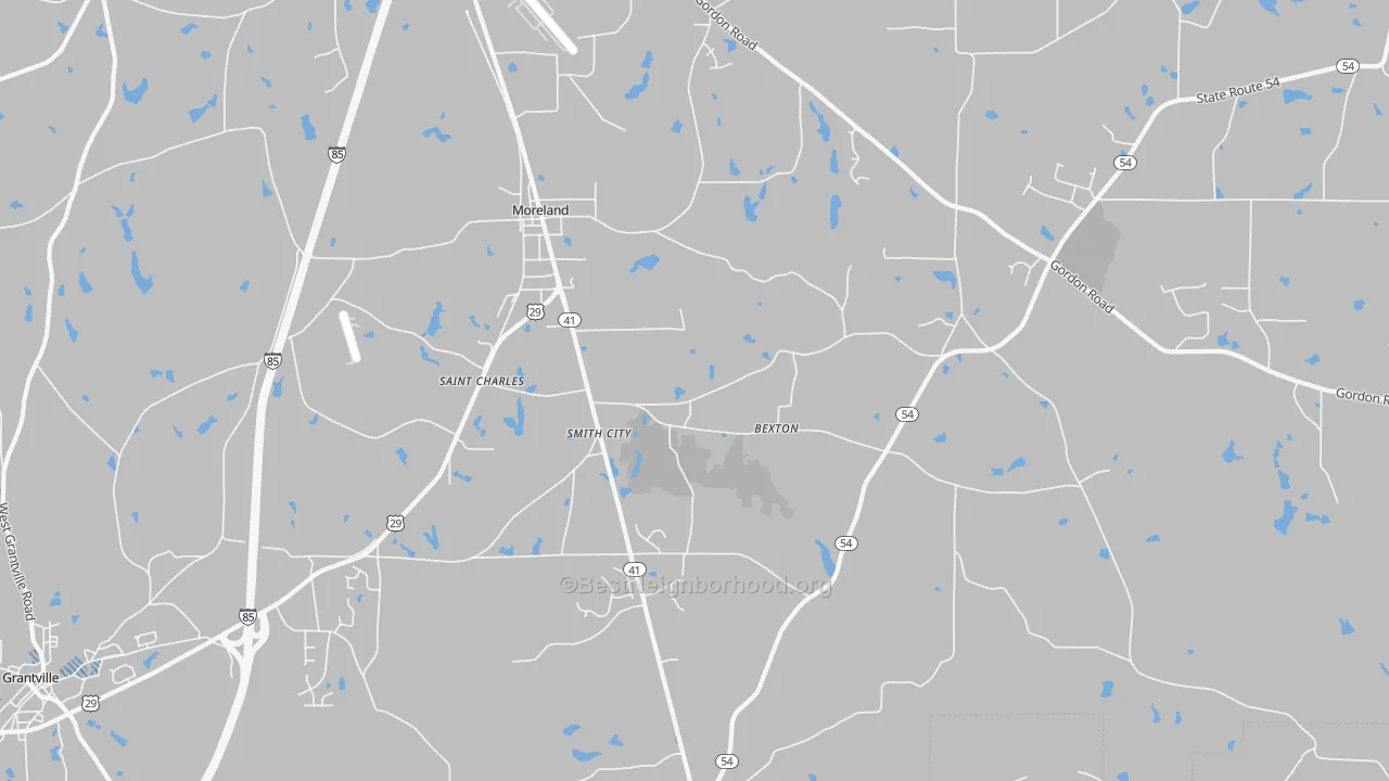 Transit Grade map of 30259, GA