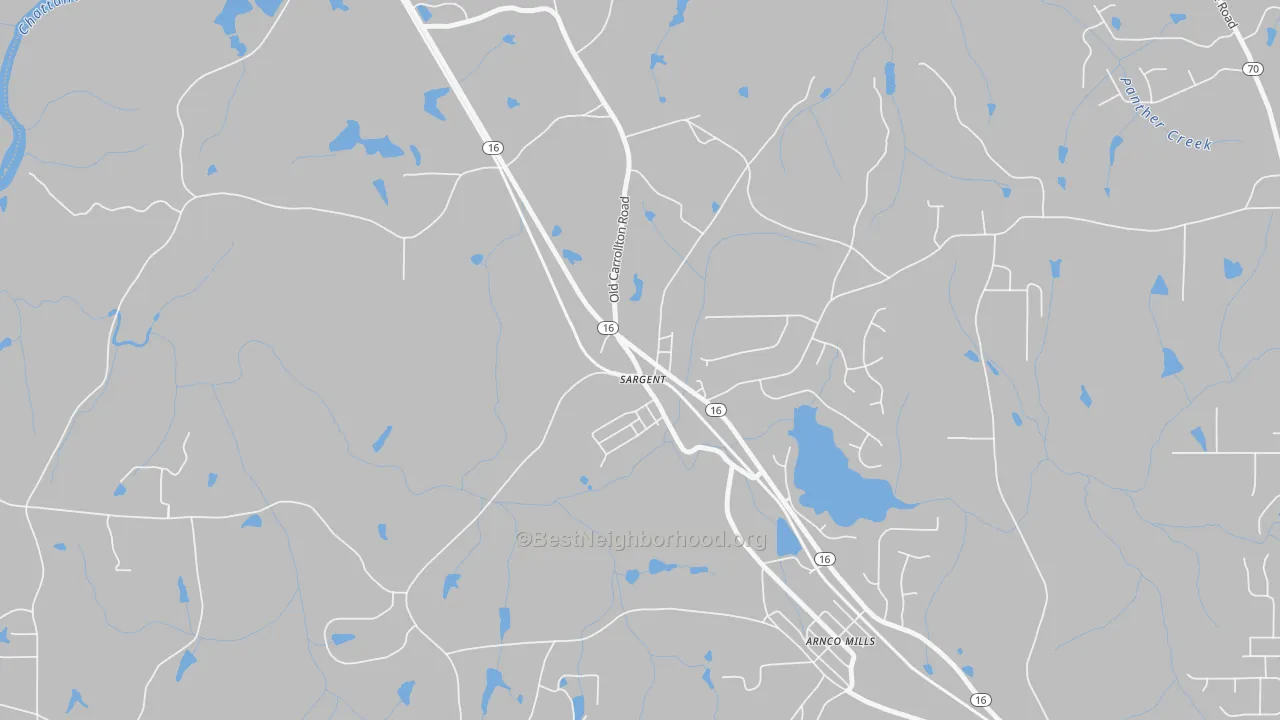 Transit Grade map of 30275, GA