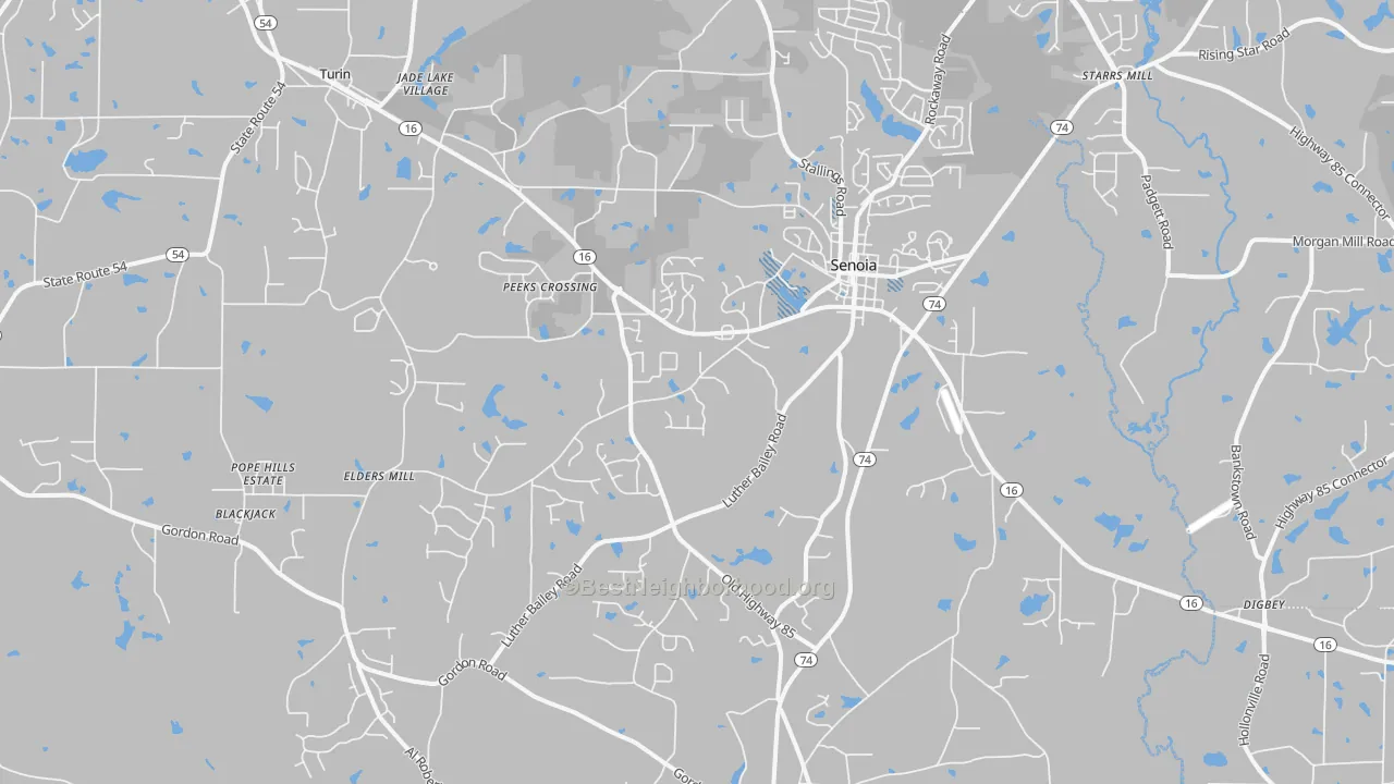 Transit Grade map of 30276, GA