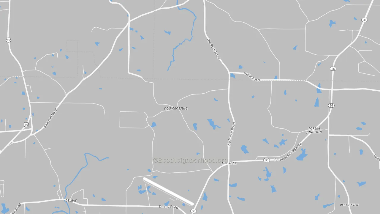 Transit Grade map of 30285, GA