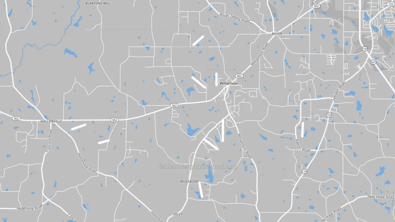 Transit Grade map of 30292, GA
