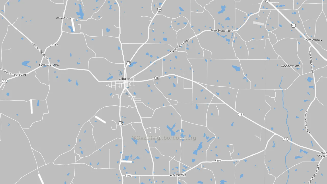 Transit Grade map of 30295, GA