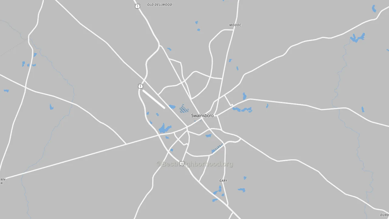 Transit Grade map of 30401, GA