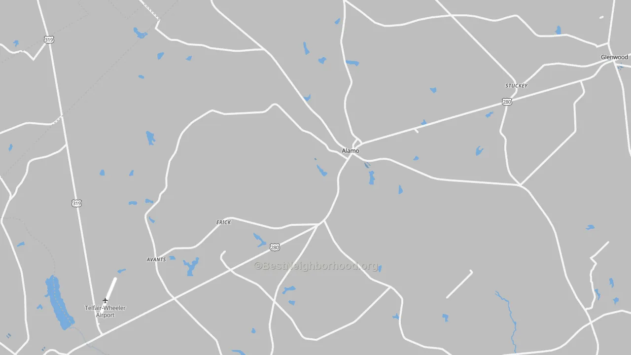 Transit Grade map of 30411, GA