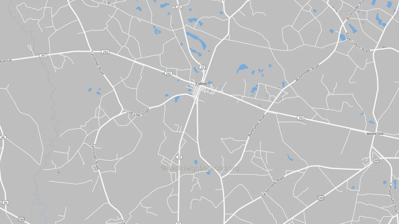 Transit Grade map of 30421, GA