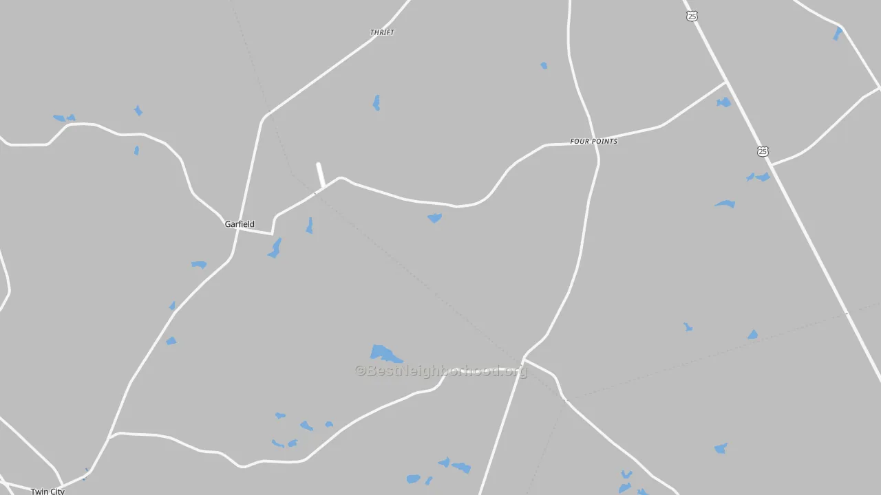 Transit Grade map of 30425, GA