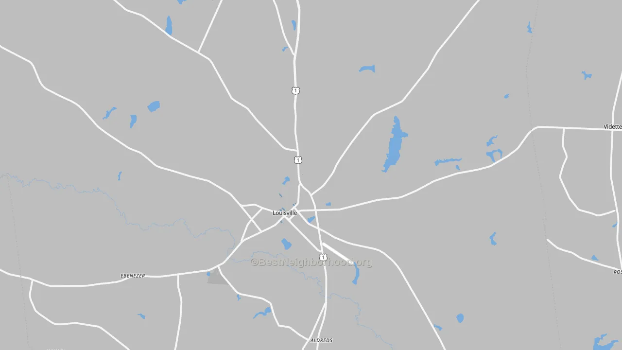 Transit Grade map of 30434, GA