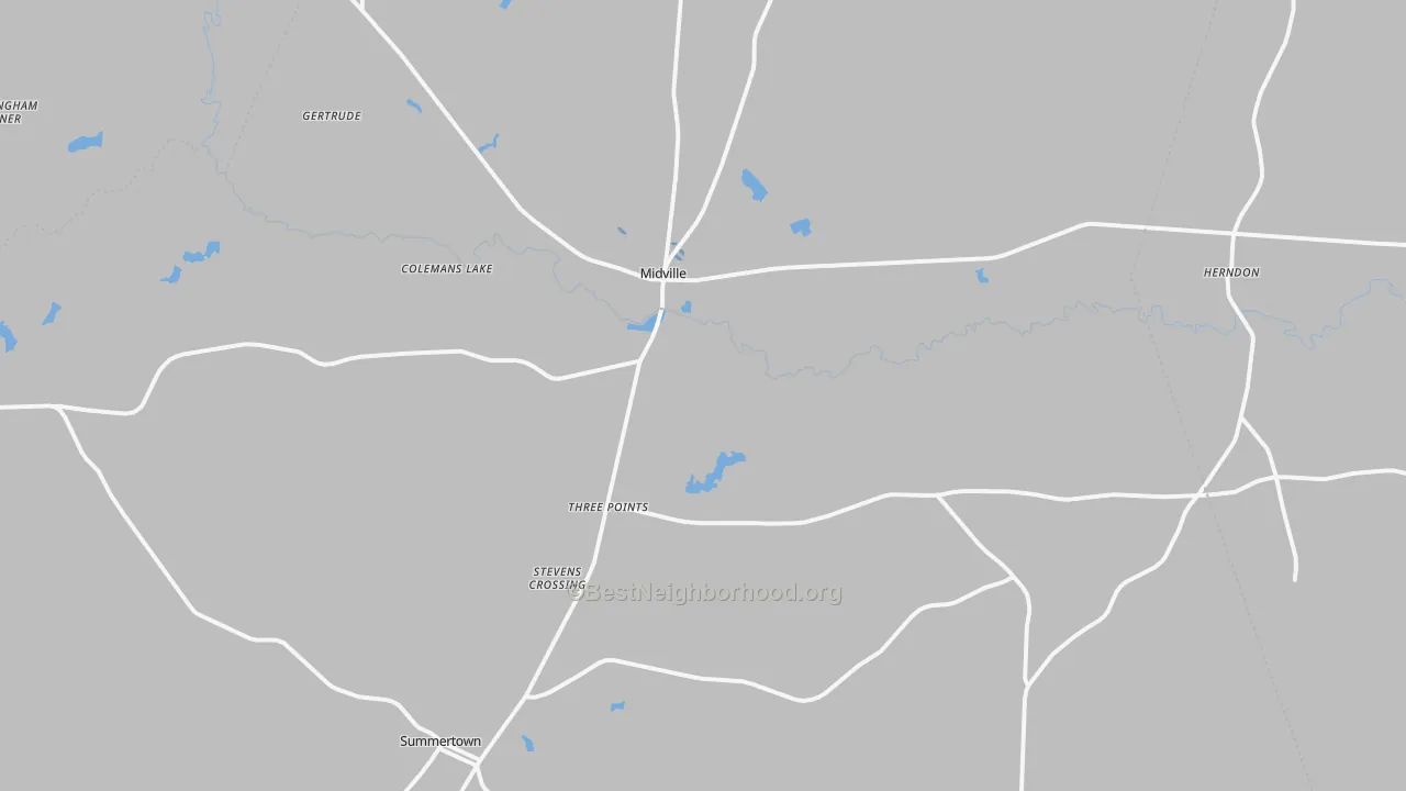 Transit Grade map of 30441, GA