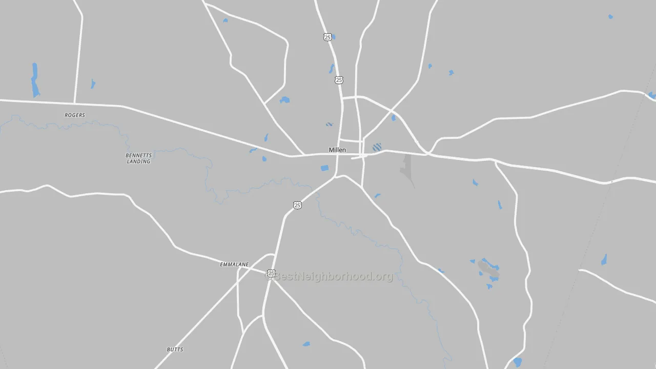 Transit Grade map of 30442, GA