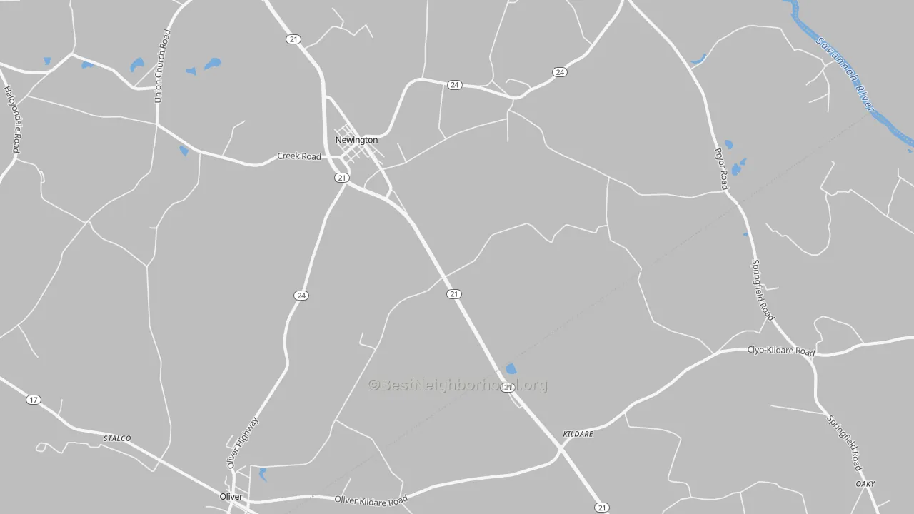 Transit Grade map of 30446, GA