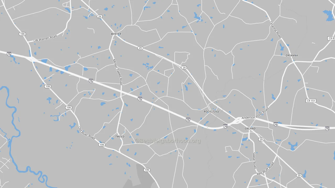 Transit Grade map of 30454, GA