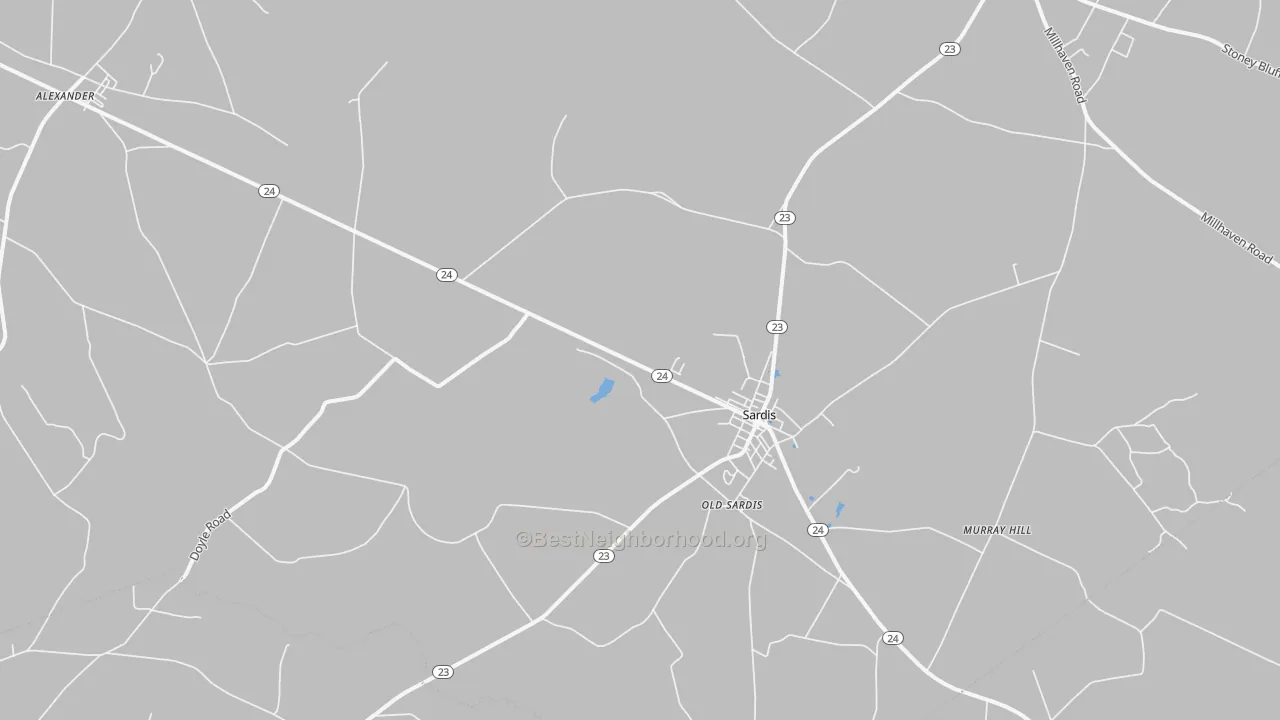 Transit Grade map of 30456, GA